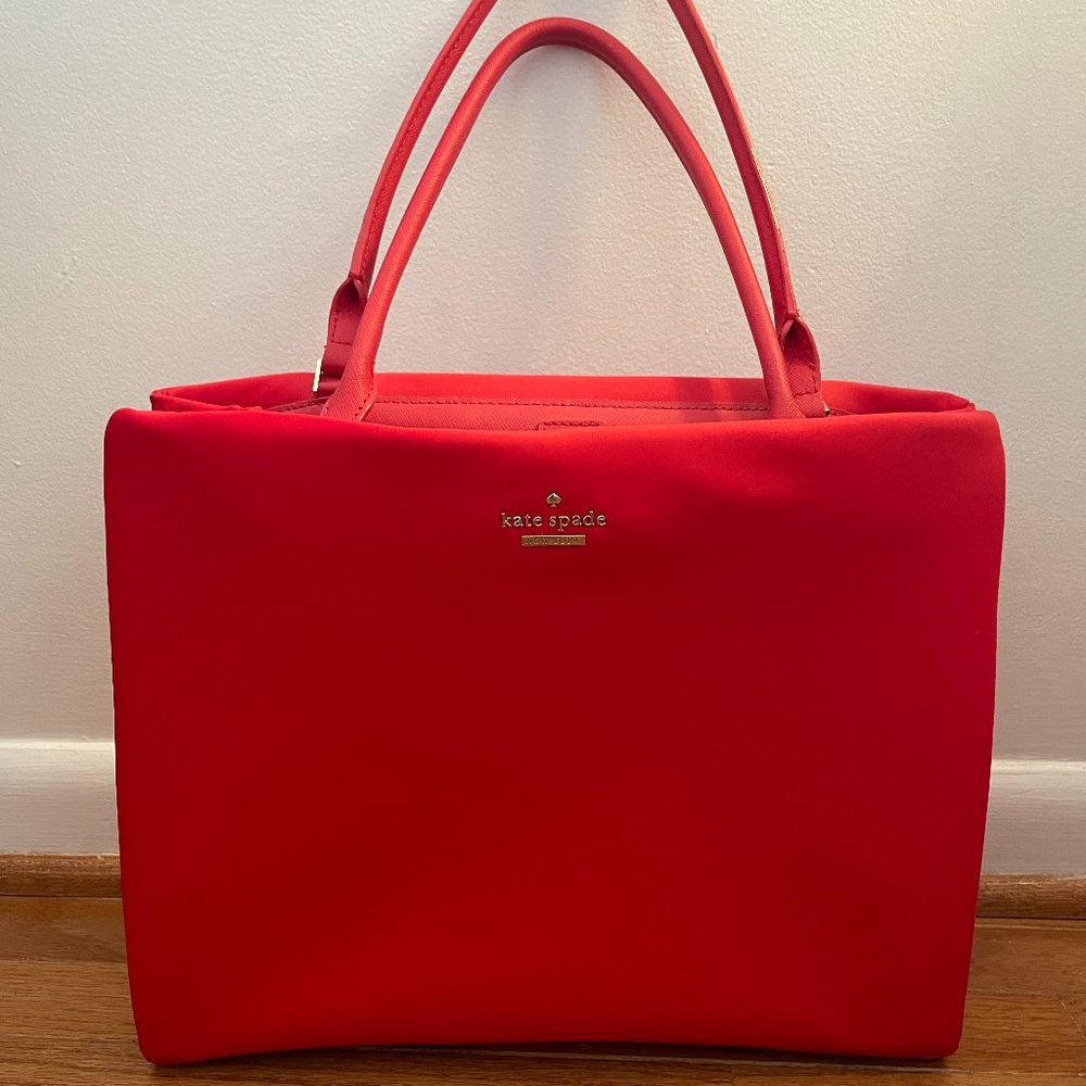 Kate Spade Red Nylon Tote